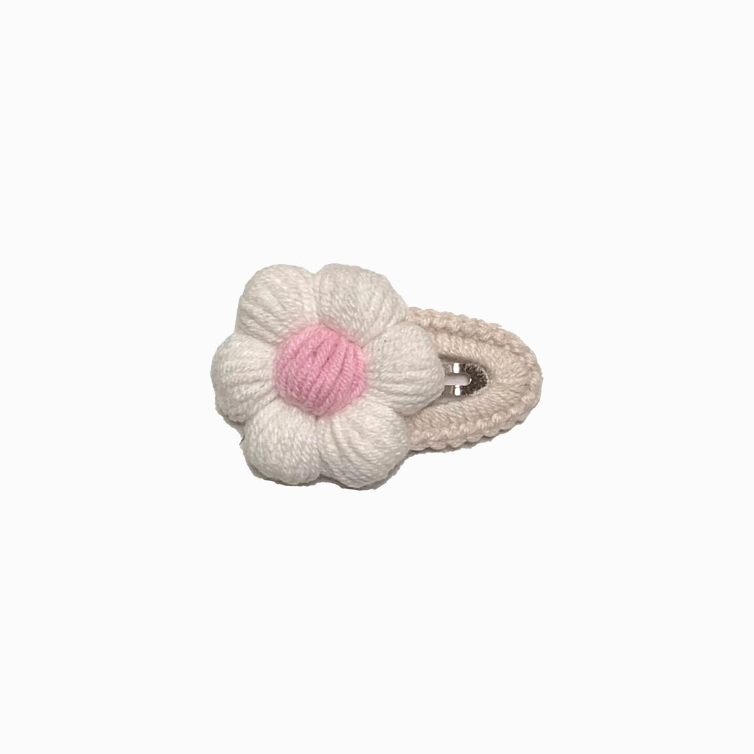 Knit Daisy Hair Clip