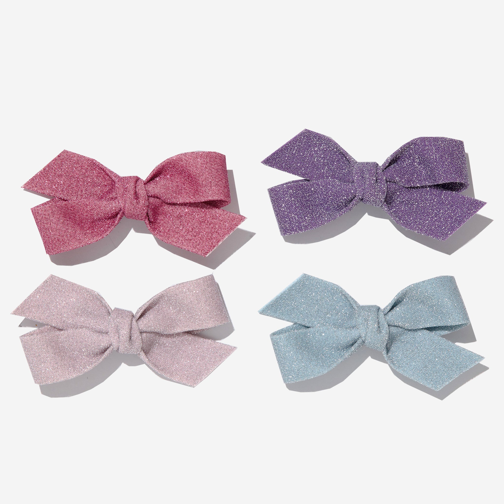 Glitter Bow Clips