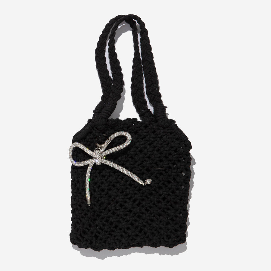 Knitted Bow Tote