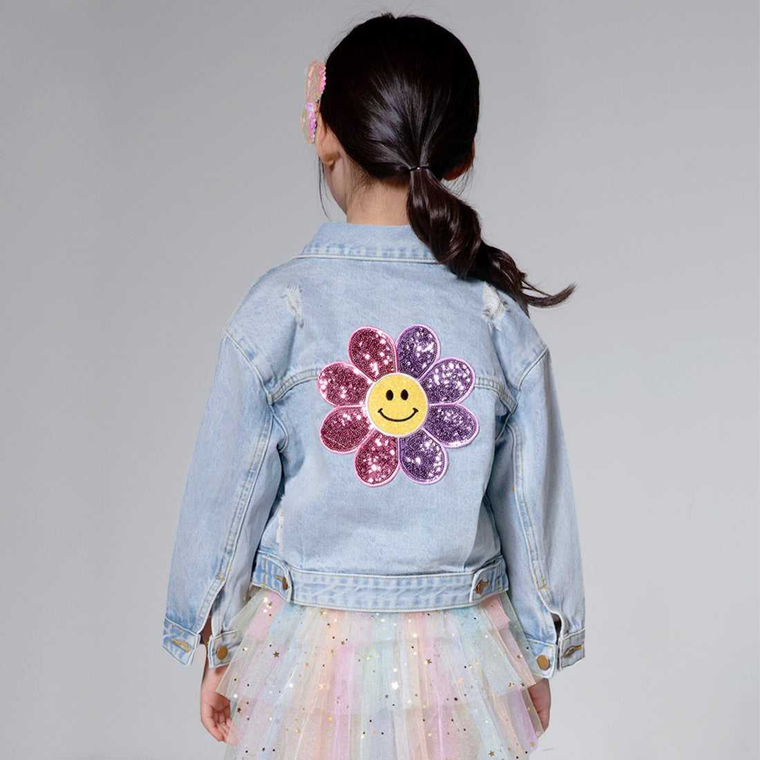 Patched Denim Jacket