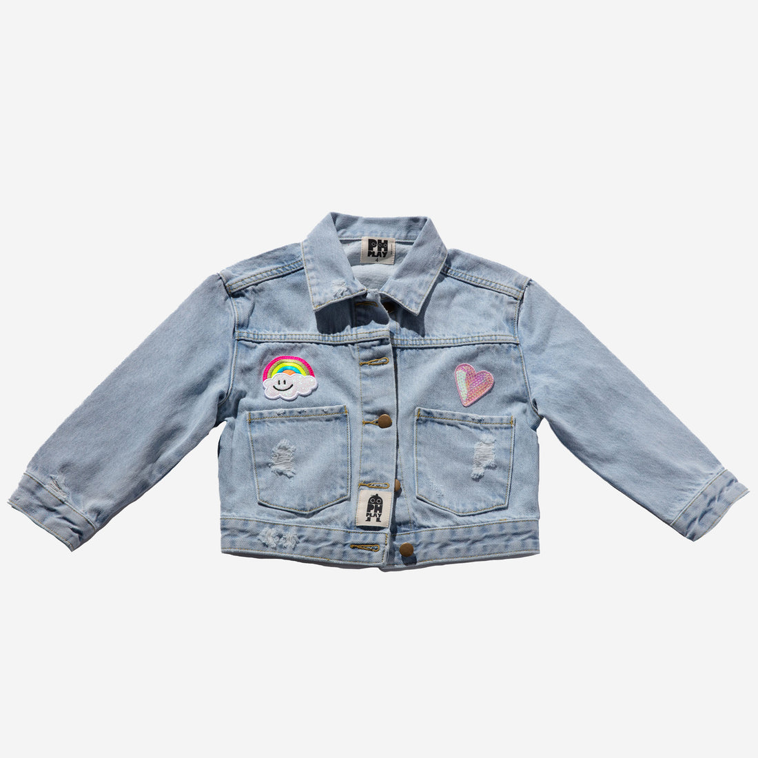 Patched Denim Jacket