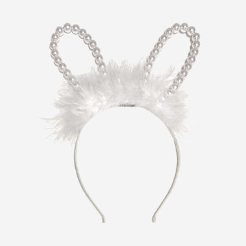 Pearl Fur Rabbit Headband