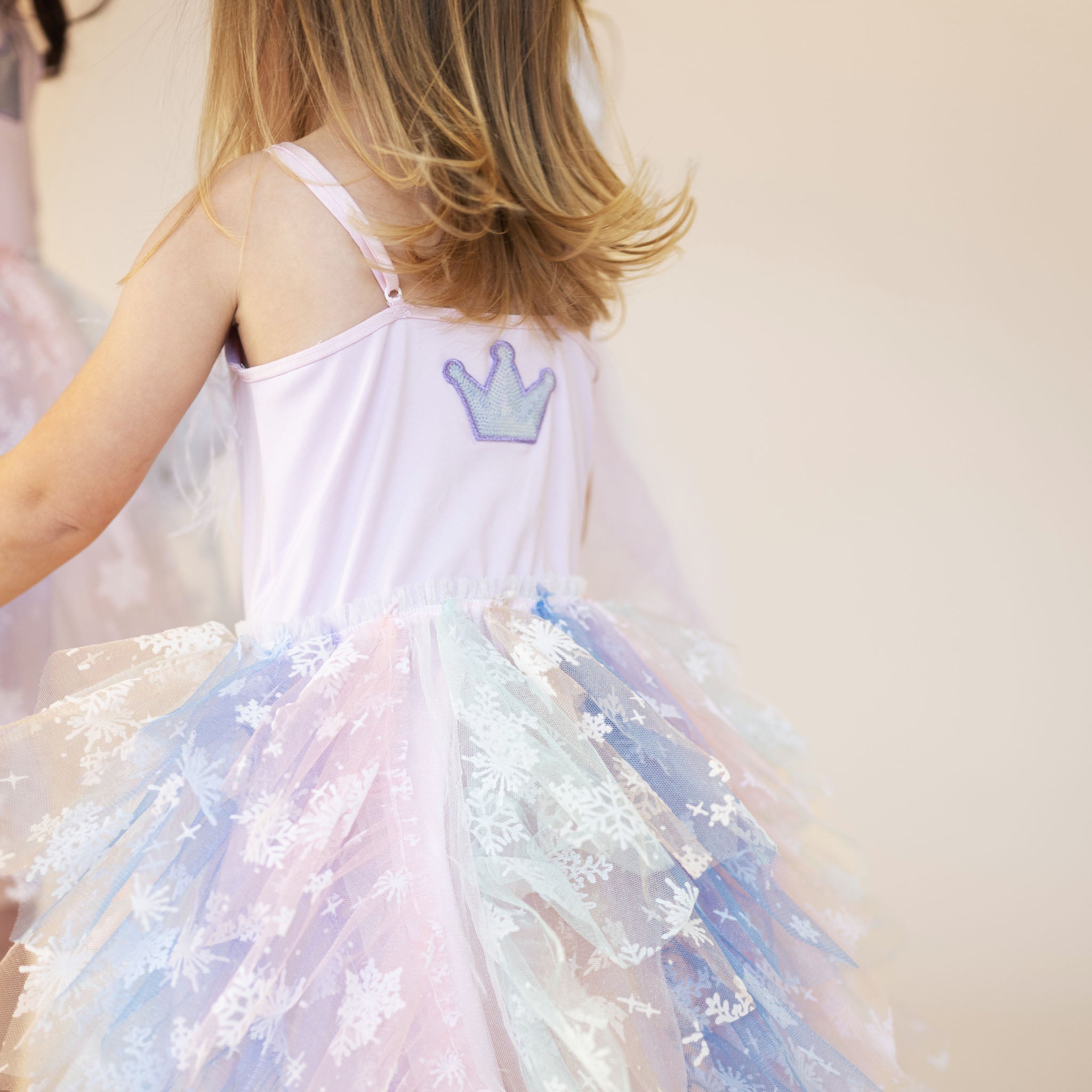 Fur Waved Tutu Dress