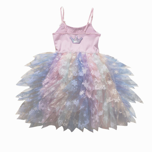 Fur Waved Tutu Dress