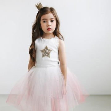 Ombre Sparkle Star Tutu Dress